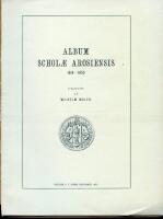 Album schol&aelig; Arosiensis 1618-1650 