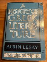 A History of Greek Literature