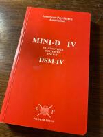 MINI-D IV : diagnostiska kriterier enligt DSM-IV