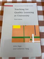 Teaching for quality learning at university