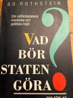 Vad b&ouml;r staten g&ouml;ra? : om v&auml;lf&auml;rdsstatens moraliska och politiska logik