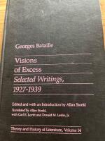 Visions of excess - selected writings, 1927-1939