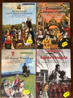Tusen &aring;r i Sverige 1-4. DEL 1 Germund och gn&auml;lls&auml;cken, ber&auml;ttelser om 1100-1400-talen. DEL 2 Trosspojken med snurretoppen, ber&auml;ttelser om 1500- och 1600-talen. DEL 3 Elle Marit och Blomsterkungen, ber&auml;ttelser om 1700- och 1800-talen. DEL 4 Ingela Shingela, ber&auml;ttelser om 1900-talet [komplett serie]