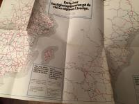 Sverigekarta med hastighets-gr&auml;nser p&aring; de st&ouml;rre v&auml;garna 1971