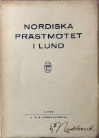 Nordiska Pr&auml;stm&ouml;tet i Lund den 2-4 september 1924