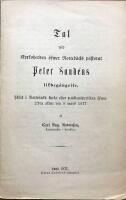 Tal wid Kyrkoherden &ouml;fwer Notteb&auml;cks pastorat Peter Sand&eacute;ns likbeg&auml;ngelse h&aring;llet i Notteb&auml;ck kyrka efter passionspredikan...