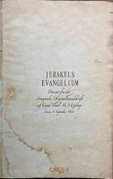 Jerakels Evanglium Oversat fra det Arameiske Originalhandskrift af Cand Theol H Ejstrup