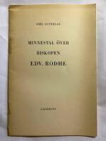 Minnestal &ouml;ver biskopen Edv Rodh vid pr&auml;stm&ouml;tet i Lund den 18 september 1956
