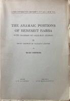 The Aramaic Portions of Bereshit Rabba wiht Grammar of Galilaen Aramaic II. Short Grammar of Galilaean Aramaic