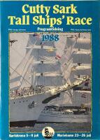 Cutty Sark Tall Ships Race Programtidning 1988 Karlskrona 5-9 juli, Mariehamn 23-26 juli