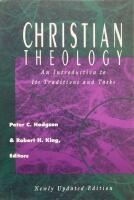 Christian theology : an introduction to its traditions and tasks