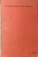 Svensk exegetisk &aring;rsbok 1988