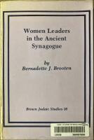 Woman Leaders in the Ancient Synagogue