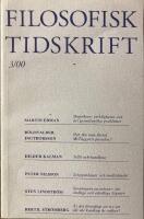 Filosofisk tidskrift nr 3. 2000.