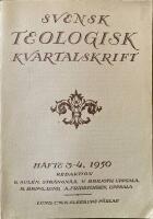 Svensk Teologisk kvartalskrift 3-4 1950