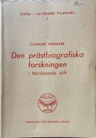  Den pr&auml;stbiografiska forskningen i H&auml;rn&ouml;sands stift. 