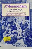 Mesmerism and the End of the Enlightenment in France 