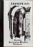 &Aring;rsbok 1983 Societas Horologium Mirabile Lundense