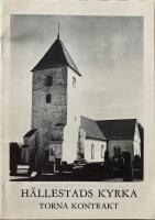  H&auml;llestads kyrka Torna kontrakt. av Blomstrand, anders  Gott skick. Dalby 1980. Illustrerad. 8 s. 