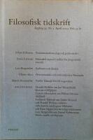 Filosofisk tidskrift nr 2. 2014