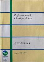 Regionernas roll i Sveriges historia