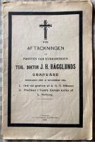 Vid Aft&auml;ckningen af Prosten och Kyrkoherden Teol Doktor J H H&auml;gglunds Grafv&aring;rd 1904