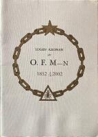 Logen Kronan av Ordensf&ouml;rbundet M-N Karlskrona Jubileumsskrift med anledning av Logens 150-&aring;riga tillvarov