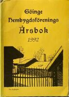 G&ouml;inge hembygdsf&ouml;renings &Aring;rsbok 1992