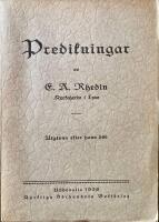 Predikningar. Utgivna efter hans d&ouml;d
