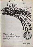 Blekinge l&auml;ns Hush&aring;llnings&auml;llskaps Tidskrift Nr 5 1981