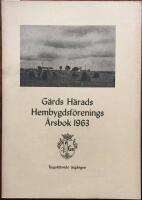 G&auml;rds H&auml;rads Hembygdsf&ouml;renings &Aring;rsbok 1963
