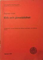  Etik och j&auml;mst&auml;lldhet.  
