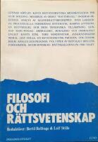 Filosofi och r&auml;ttsvetenskap.