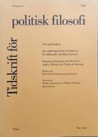 Tidskrift f&ouml;r politisk filosofi Nummer 2 2002