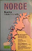 Norge, karta i skala 1:1,2 milj