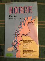 Norge, karta i skala 1:1,2 milj