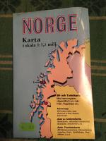 Norge, karta i skala 1:1,2 milj