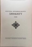 Sydsvenska ortnamnss&auml;llskapets &Aring;rsskrift 1926 