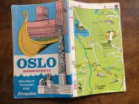 Oslo Norge Norway Billedkart Pictorial map Aftenposten 