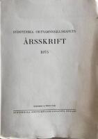 Sydsvenska ortnamnss&auml;llskapets &aring;rsskrift 1975 - Sk&aring;nes ortnamn