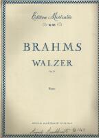 Brahms Walzer, opus 39