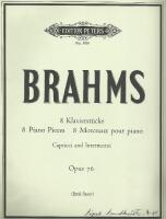 8 Klavierst&ucirc;cke, opus 76
