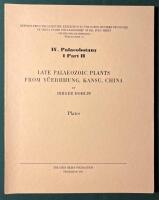 La palaeozoic plants from Y&uuml;erhhung, Kansu, China (plates only)