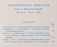 Geografiska annaler - Series A - physical geograpyh, vol 58A, number 4