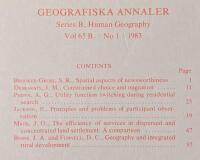Geografiska annaler, Series B, Human geography - Volume 65 B, Number 1