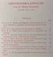 Geografiska annaler, Series B, Human geography - Volume 69 B, Number 1