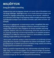 Milj&ouml;fysik - Energi f&ouml;r h&aring;llbar utveckling