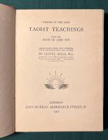 Wisdom of the East - Taoist teachings from the book of Lieh Tzu