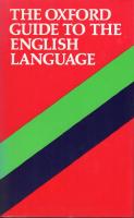 The Oxford Guide To The English Language
