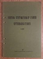 Svensk statskunskap under efterkrigstiden